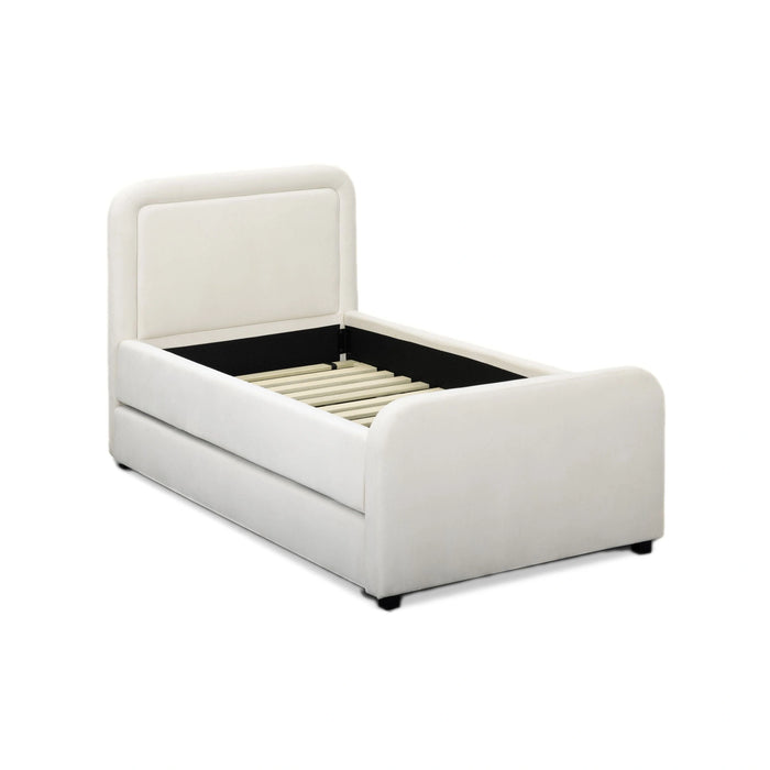 Briella Performance Velvet Trundle Bed in Twin