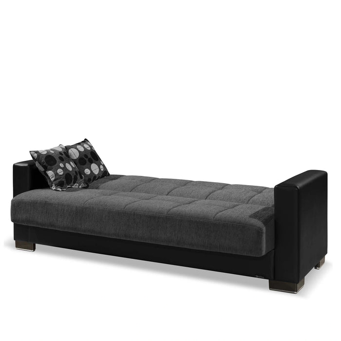 Ottomanson Armada Collection Upholstered Convertible Sofabed with Storage