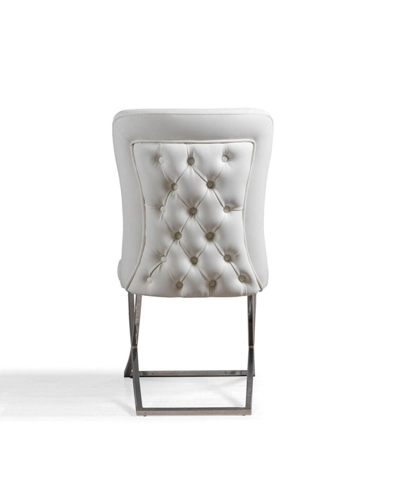 Ottomanson Royal Collection Upholstered Gold Legged Dining Chair, Set of 2
