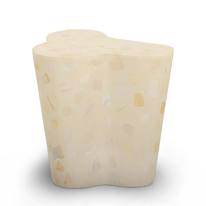 Slab Faux Terrazzo Indoor/Outdoor Side Table