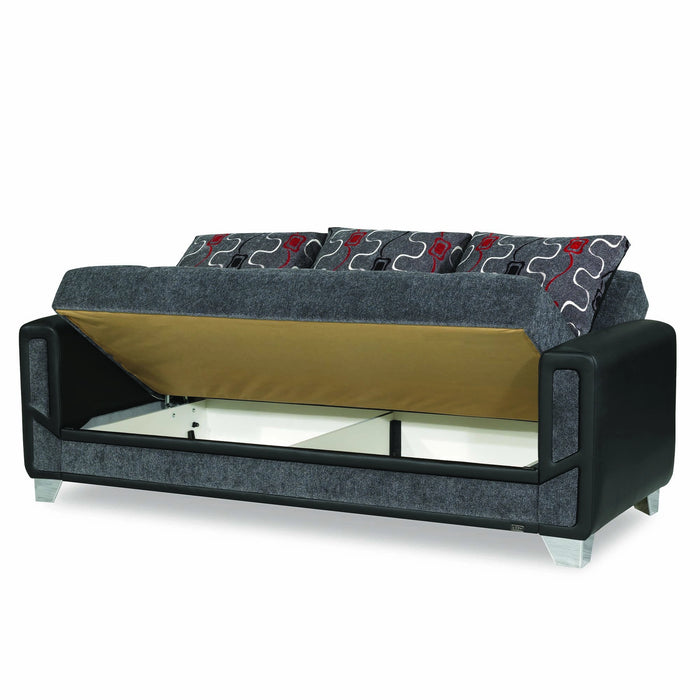 Ottomanson Mondo Modern Collection Upholstered Convertible Sofabed with Storage