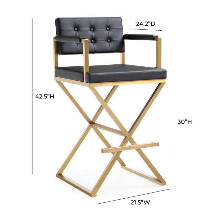 Director Performance Vegan Leather Stool
