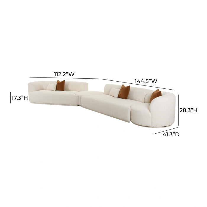 Fickle Cream Boucle Modular Sofa
