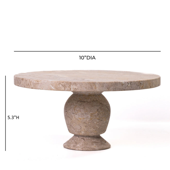 Natural Travertine Cake Stand