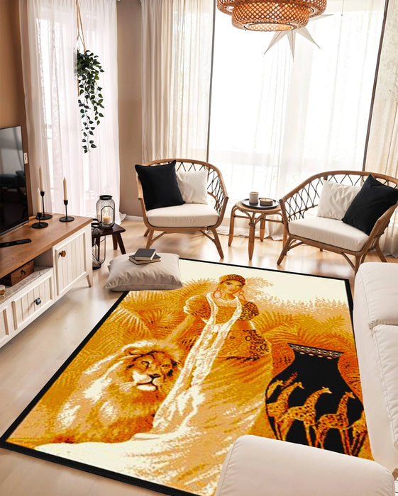 STAR Rug DESIGN 1108 Lady With Lion