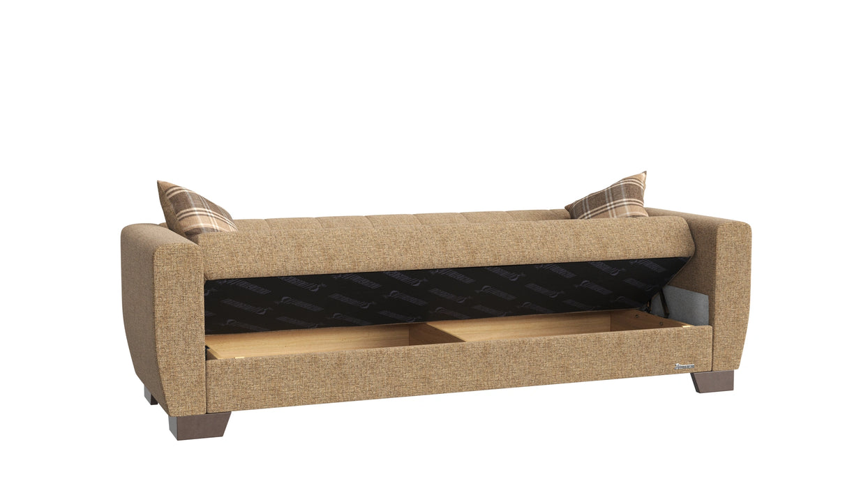 Ottomanson Barato Collection Upholstered Convertible Sofabed with Storage