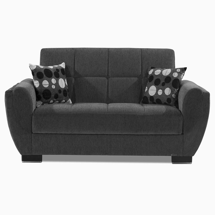 Ottomanson Armada Air Collection Upholstered Convertible Loveseat with Storage