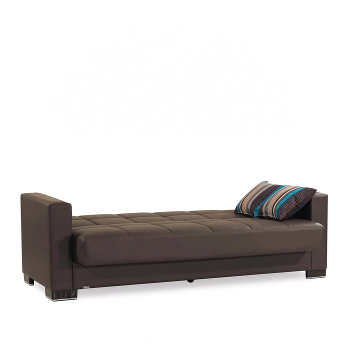 Ottomanson Armada Collection Upholstered Convertible Sofabed with Storage