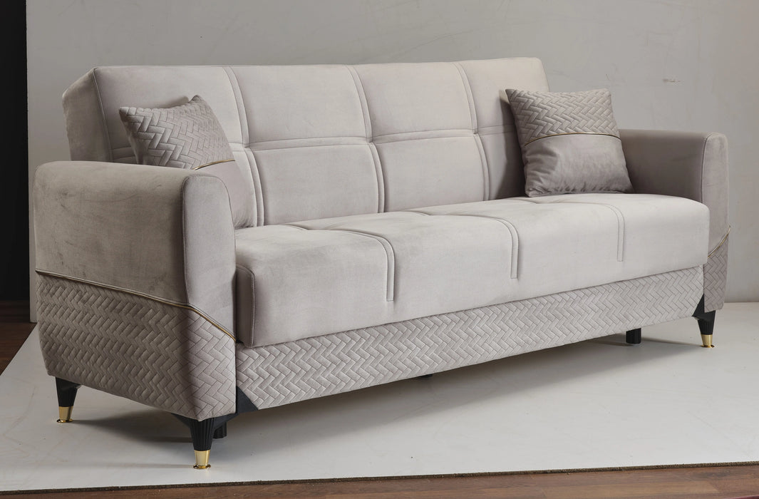 Ottomanson Samba Collection Upholstered Convertible Sofabed with Storage