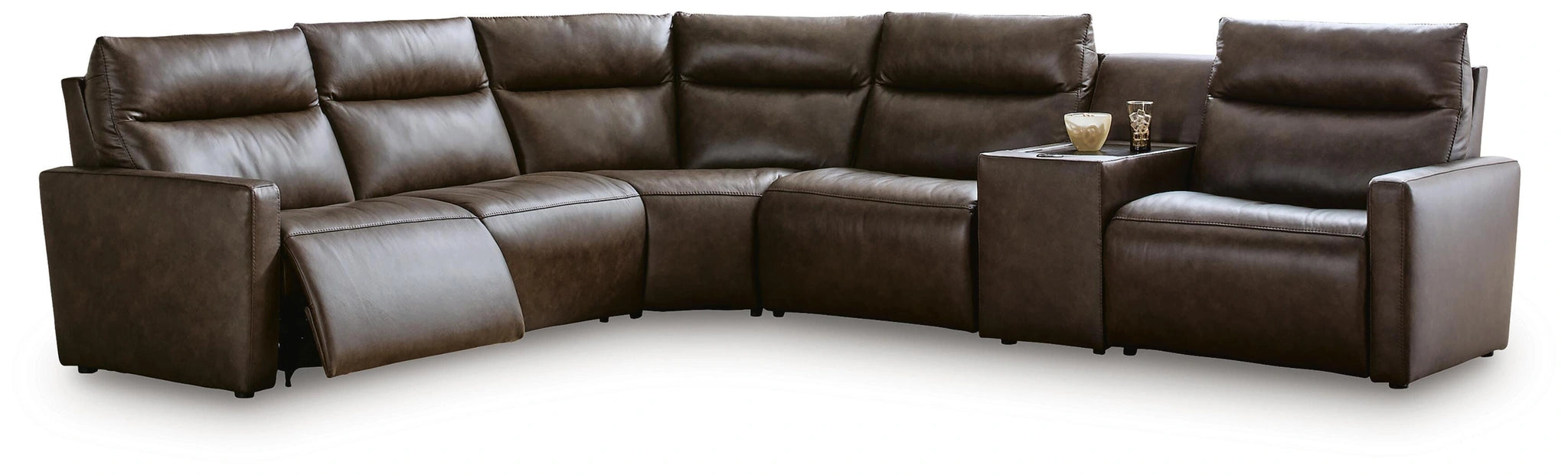 ModZ Power Reclining Sectional with Audio Console