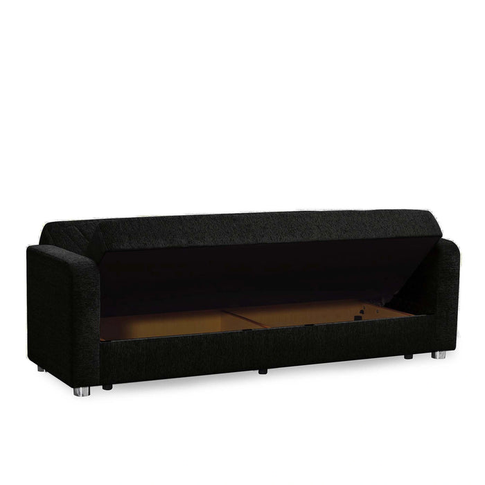 Ottomanson Elegance Collection Upholstered Convertible Sofabed with Storage