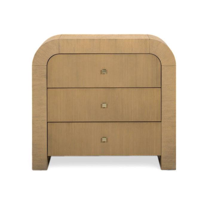 Hump 38" Arched 3-Drawer Bedside Chest