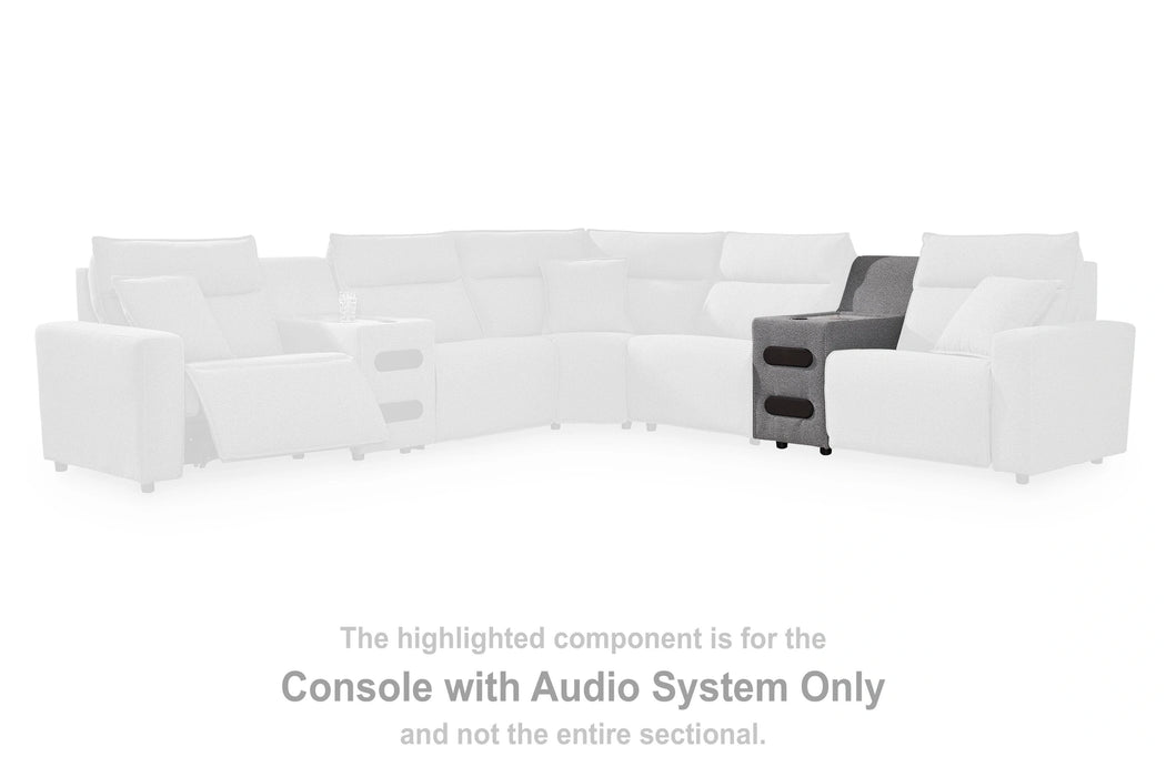 Modmax II Power Reclining Sectional with Chaise and Audio Console