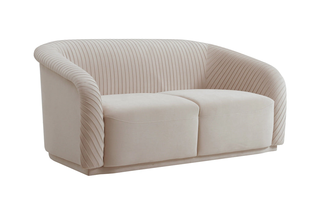 Yara 70" Pleated Performance Velvet Loveseat
