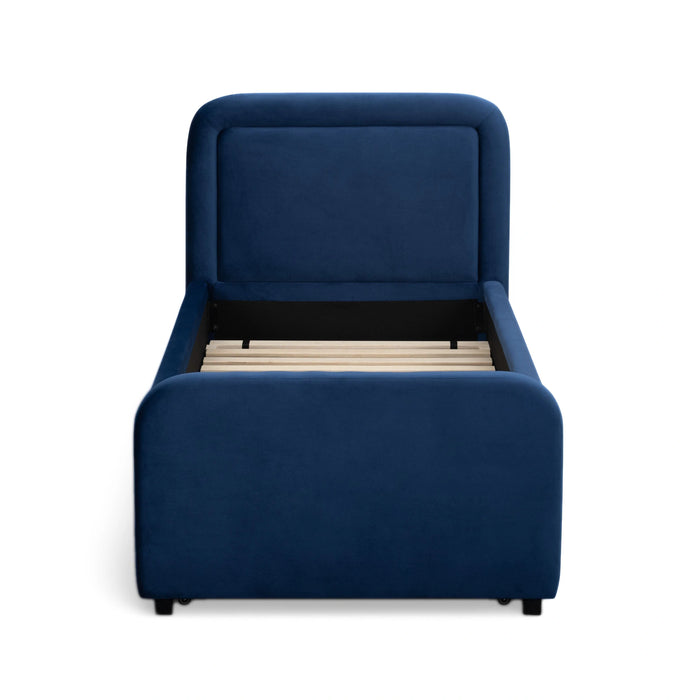 Briella Performance Velvet Trundle Bed in Twin
