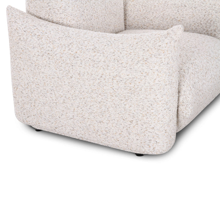Saint Tropez Nubby Fabric Armchair in Sand