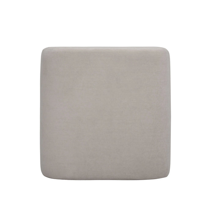 Desi Performance Velvet Ottoman