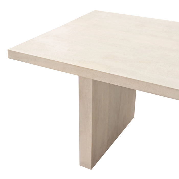 Sonoma 80" Solid Mango Wood Dining Table in Light Natural Grey Wash Finish by Diamond Sofa