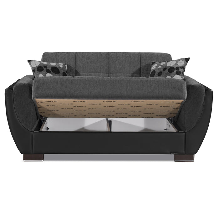 Ottomanson Armada Air Collection Upholstered Convertible Loveseat with Storage