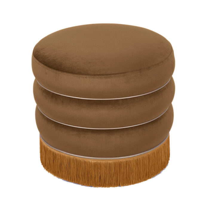 Lakka Performance Velvet Ottoman