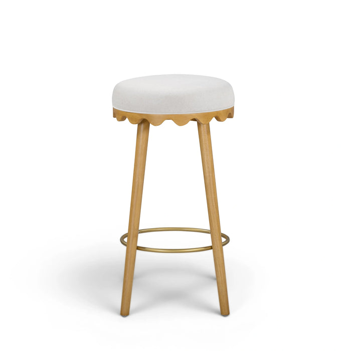 Oodle Performance Vegan Mohair Bar and Counter Stool