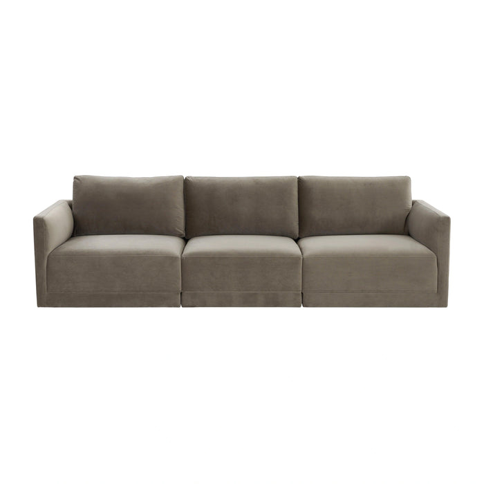 Willow 105" Performance Velvet Modular Sofa