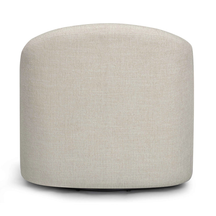 Thao Contract-Grade Basketweave Fabric Swivel Accent Chair