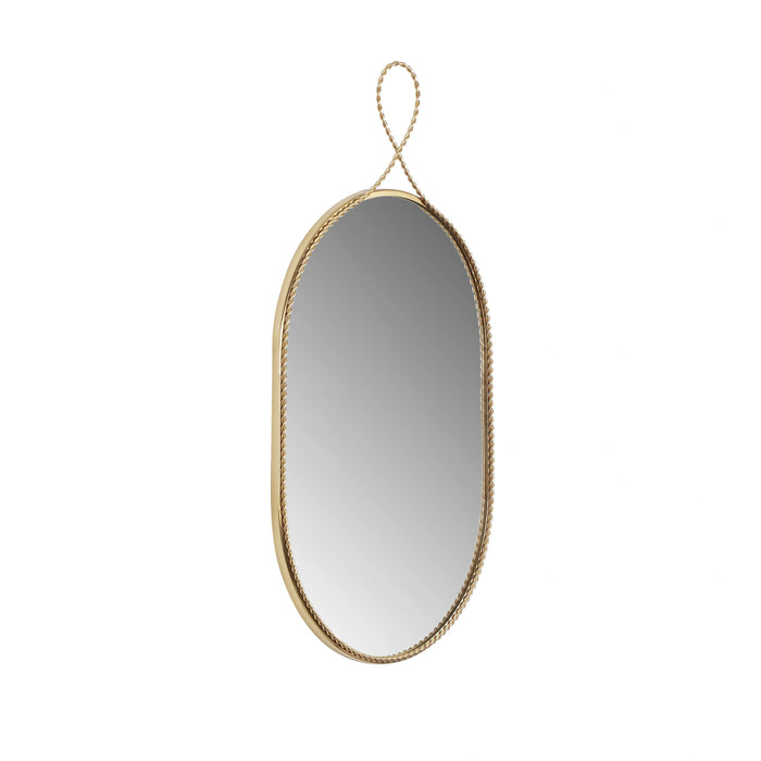 Ravina Braided Brass Wall Mirror