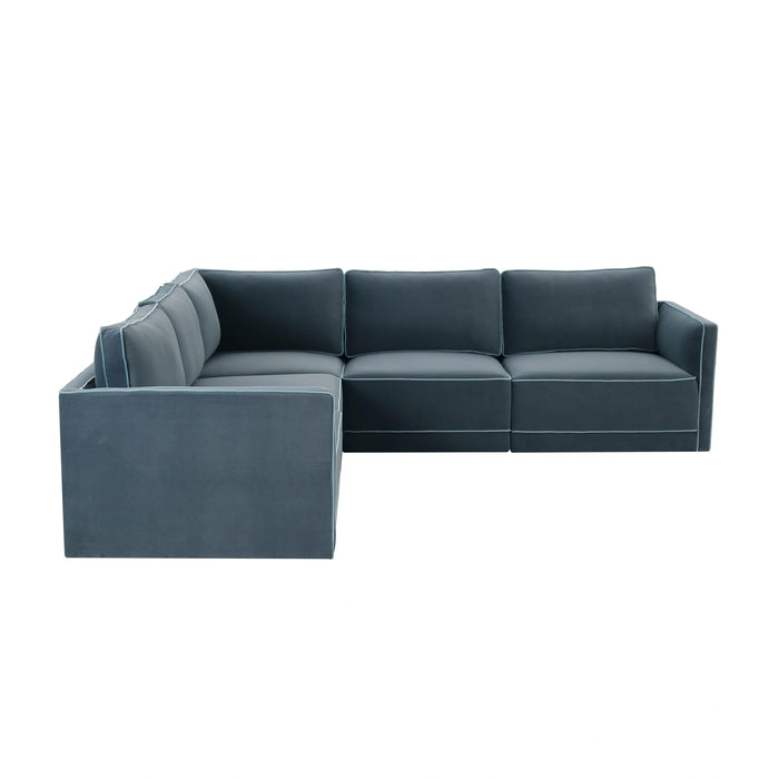 Willow 5-Piece Performance Velvet Modular L Sectional