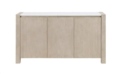 White Marble Top 66" Buffet - Home And Beyond