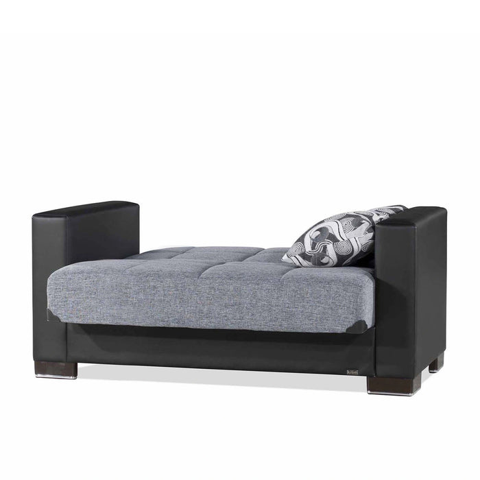 Ottomanson Armada Collection Upholstered Convertible Loveseat with Storage