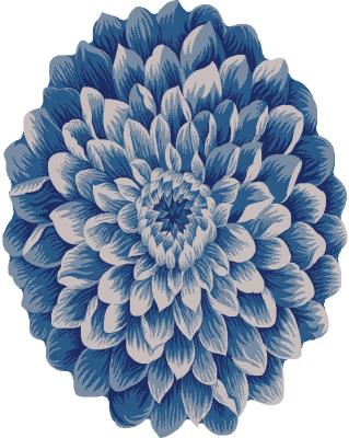 303 Navy - Flowers image