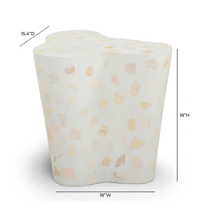 Slab Faux Terrazzo Indoor/Outdoor Side Table