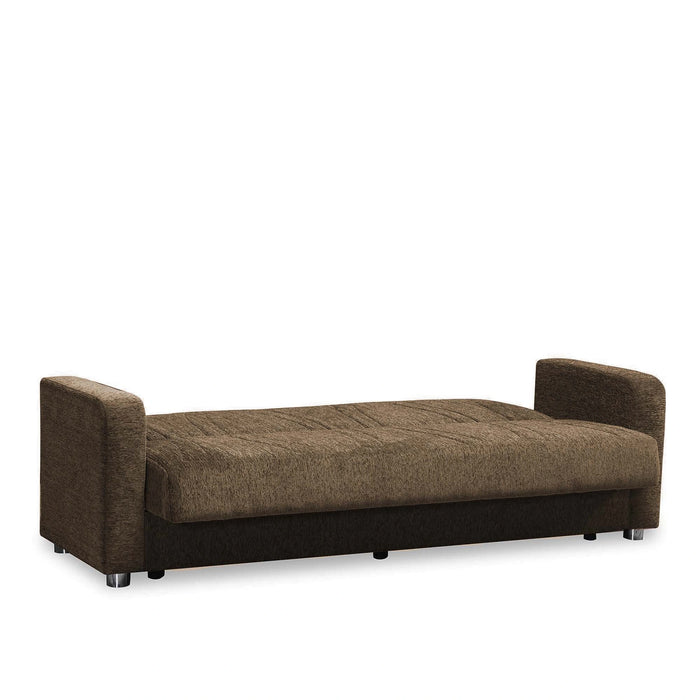Ottomanson Elegance Collection Upholstered Convertible Sofabed with Storage