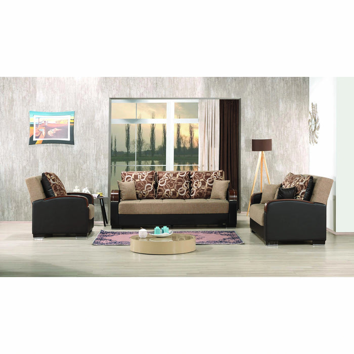Ottomanson Mobimax Collection Upholstered Convertible Sofabed with Storage