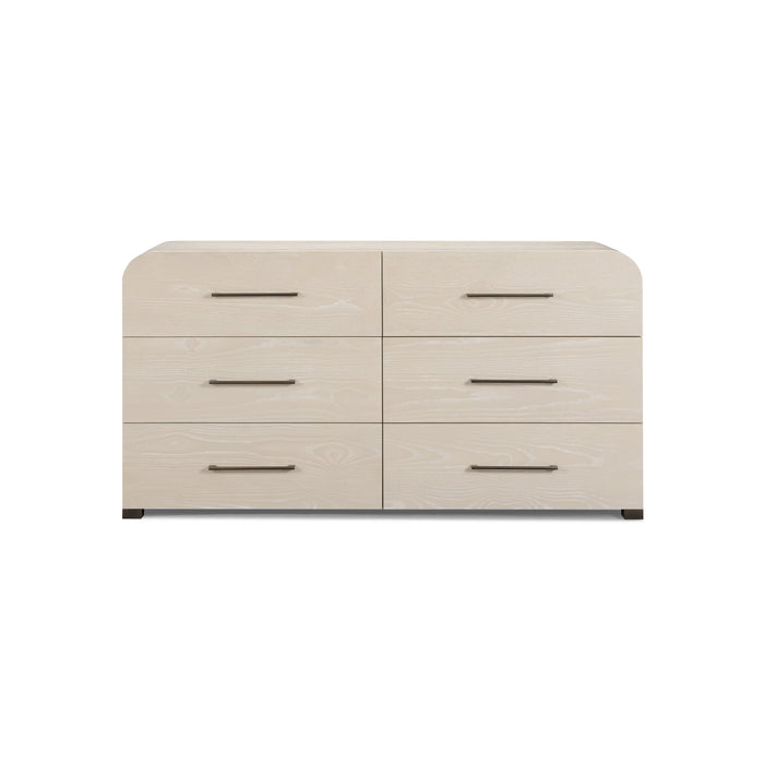 Marissa 62" Ash 6-Drawer Dresser