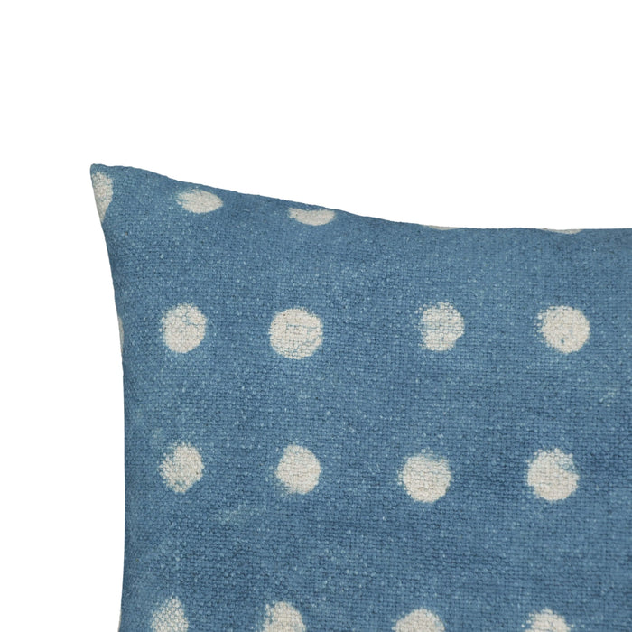 Indigo 20" Cotton Square Throw Pillow