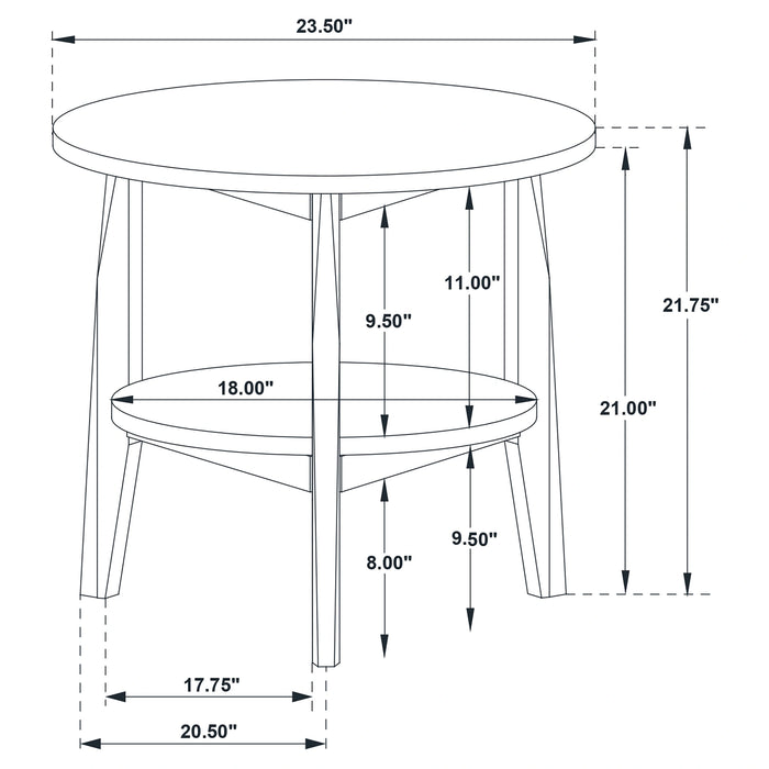 Bradley Round End Table