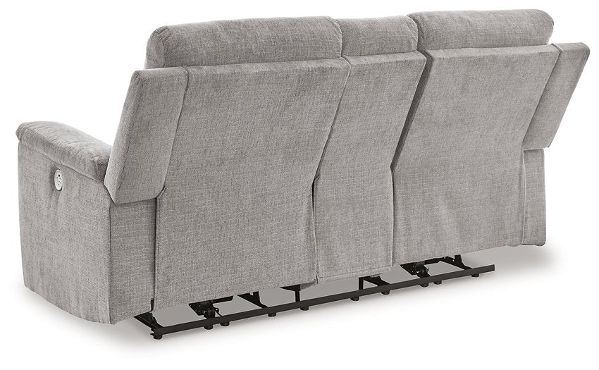 Barnsana Power Reclining Loveseat with Console - Home And Beyond