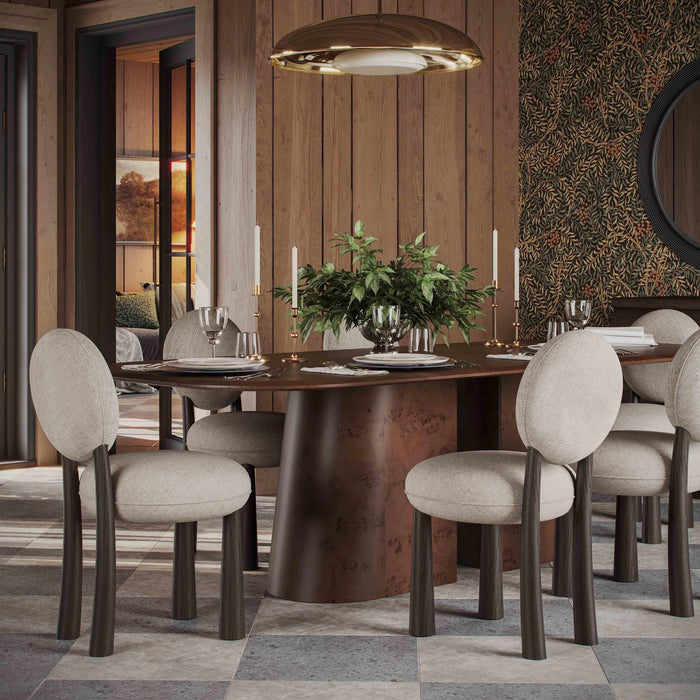 Sulley Cream Performance Chenille Dining Chair
