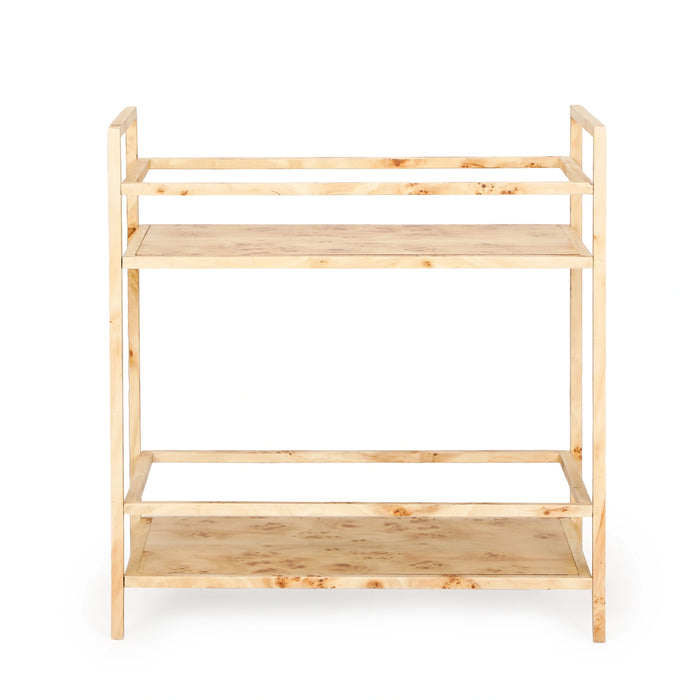 Destin Natural Burl Contract-Grade Bar Cart