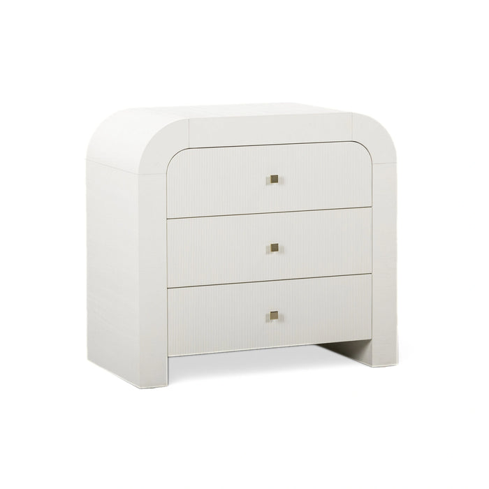 Hump 38" Arched 3-Drawer Bedside Chest