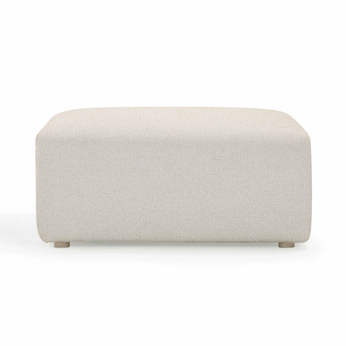 Hangover Cream Performance Fabric Outdoor Ottoman