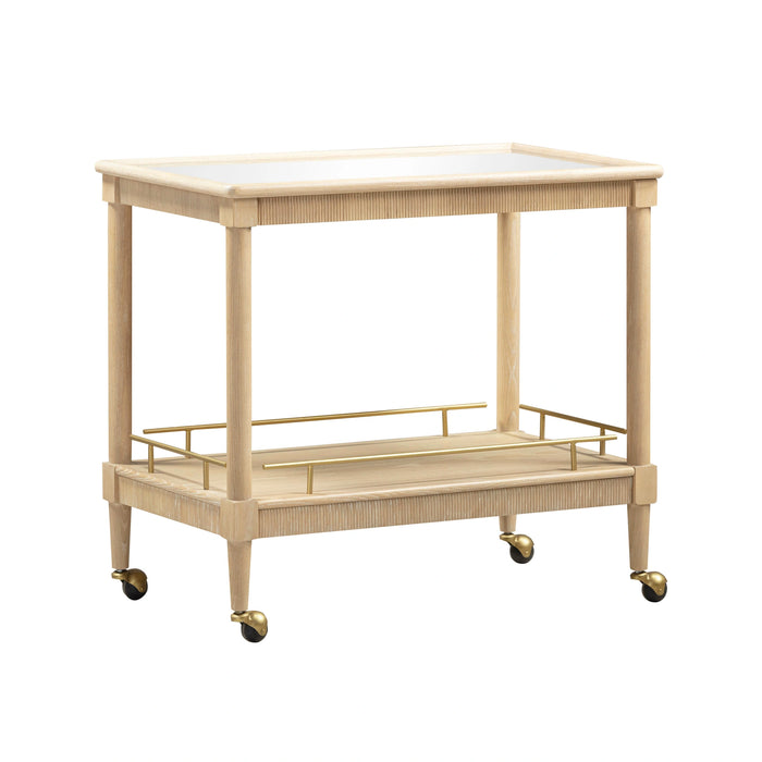 Slosh 37" Natural Ash Bar Cart