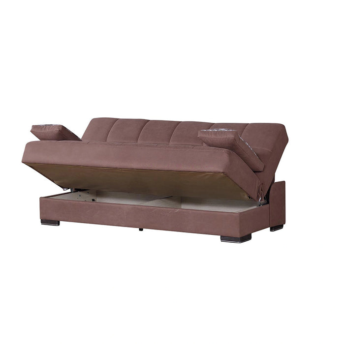 Ottomanson Soho Collection Upholstered Convertible Sofabed with Storage