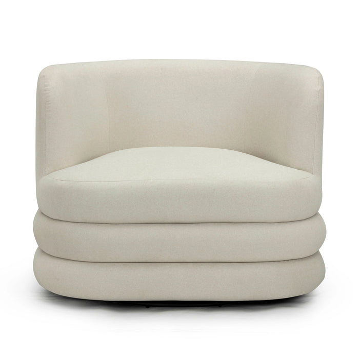 Astor Performance Faux Mohair Swivel Hotel Lounge Chair