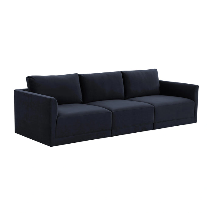 Willow 105" Performance Velvet Modular Sofa