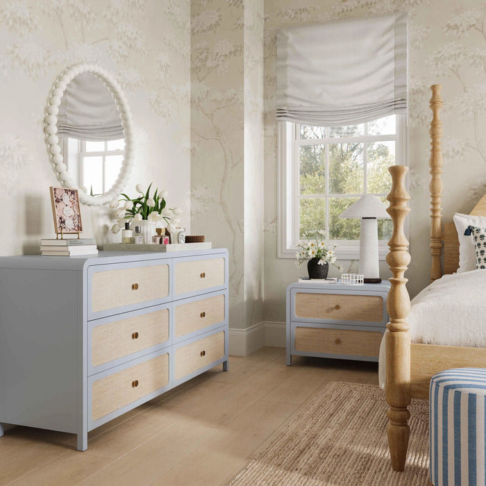 Patty 28" Rattan 2 Drawer Nightstand