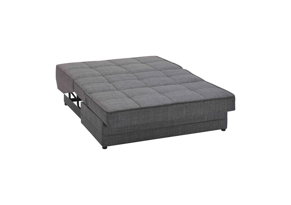 Ottomanson Studio Collection Upholstered Convertible Loveseat with Storage