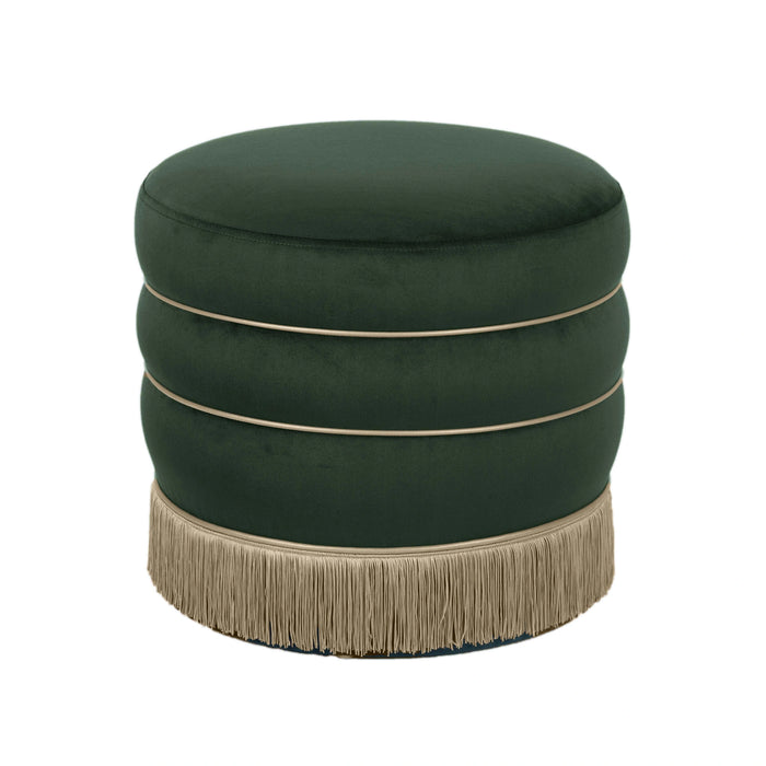 Lakka Performance Velvet Ottoman